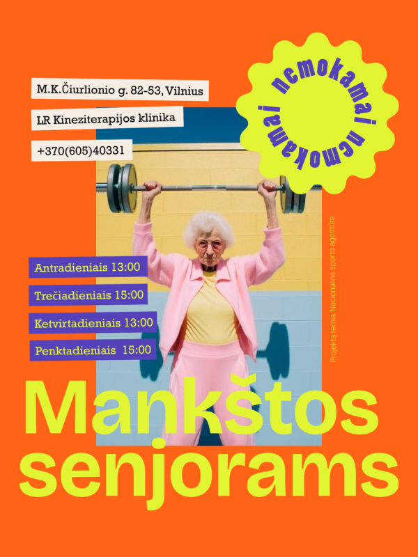 Mankstos senjorams INSTA POST Nemokamos mankštos senjorams